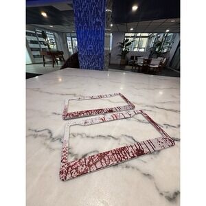 Used Blood Splattered License Plate Frame for Car Truck SUV 2 Pack